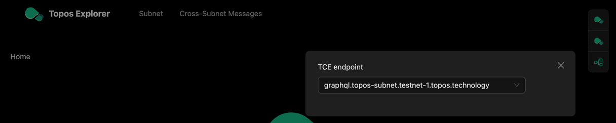 Set TCE endpoint